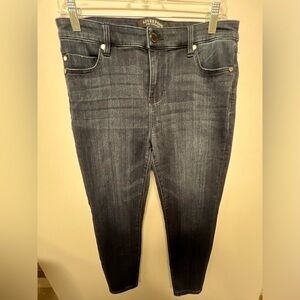 LIVERPOOL ANKLE SKINNY DARK BLUE JEANS.  PETITE 30/10. Size 10